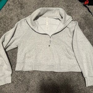 lululemon athletica Light Gray Crewneck Sweater